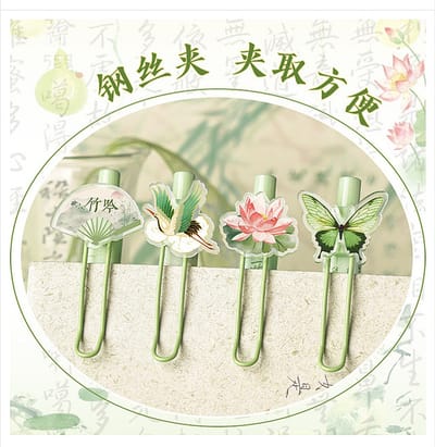 Kaba Bear Four Pack Acrylic Pen Cute Rose Girl Push Pen Gel Pen Student Black Quick-Drying_img_4