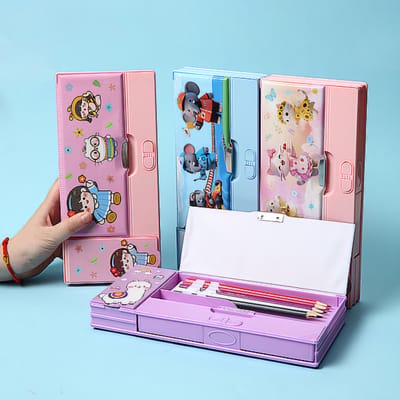 Customized High-Looking Pencil Box, Large Capacity, Creative Automatic Mechanism Pencil Box, Multi-Functional Stationery Box_img_0