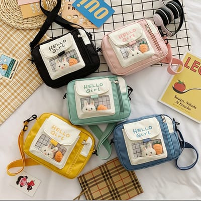 Crossbody Small Bag || Japanese Style || Cute Shoulder Bag Transparent Jelly Bag_img_0