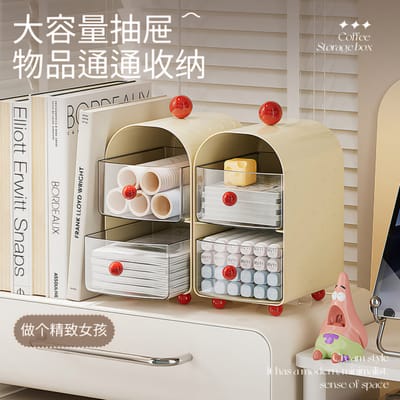 Storage Box Creative Multi-Layer Drawer-Type, Large-Capacity Desktop Storage Box_img_2