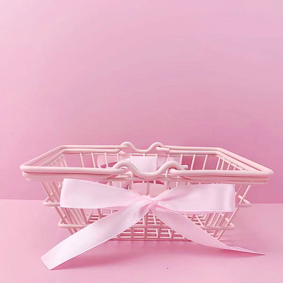 pink creative camping picnic basket