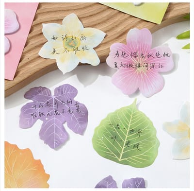 Leaves and flowers shaped sticky notes / cute sticky notes_img_2