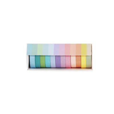 Wheat youth macaroon and paper tape solid color DIY decorative stickers_img_4