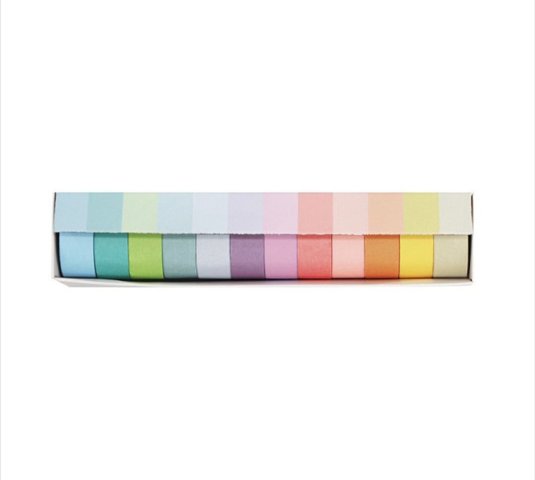 Wheat youth macaroon and paper tape solid color DIY decorative stickers