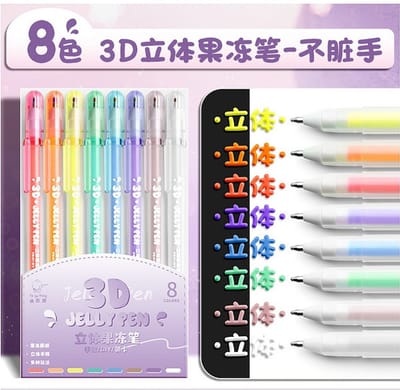 3D Graffiti Pen High-Value Jelly Creative Painting DIY Colorful Mobile Phone Case Stationery_img_3