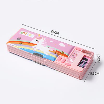 Multi-functional large capacity plastic stationery box creative Internet-famous pencil case_img_3